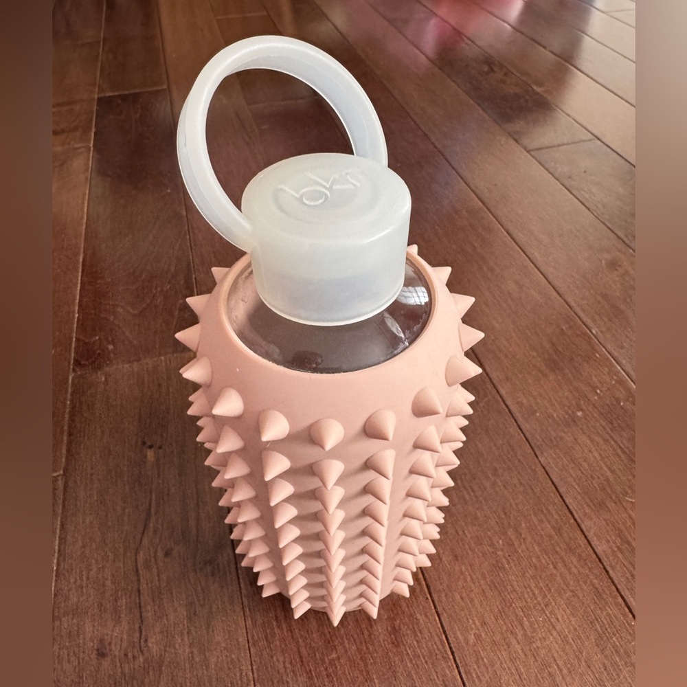 BKR Glass Water Bottle Nude Spiked Refillable Excellent Condition
